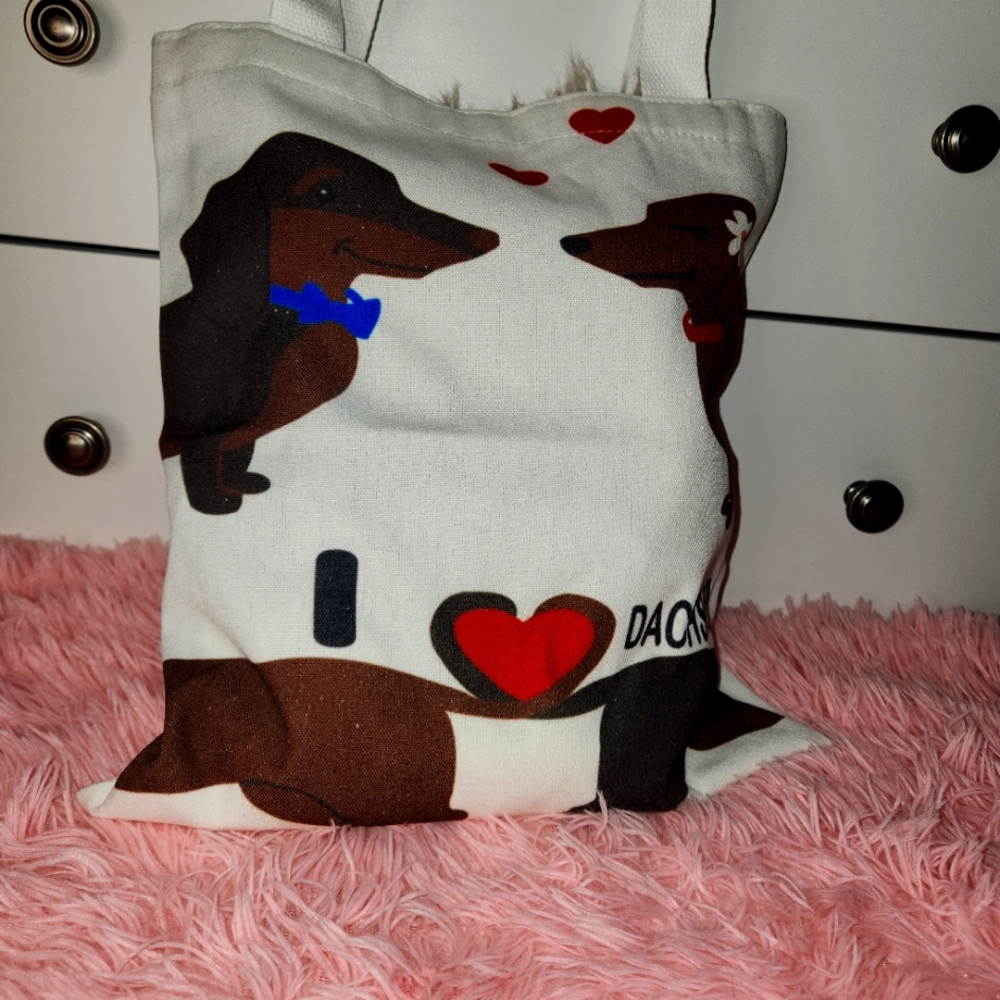 "I love Dachshund" tote bag. NWOT (O10)
